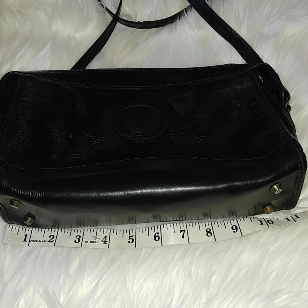 Vintage Michael Rome Black Crossbody Leather Purse